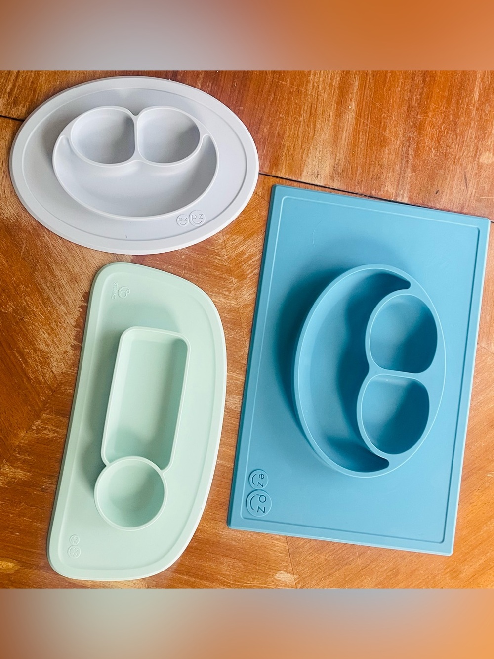 Ezpz silicone plate mat bundle